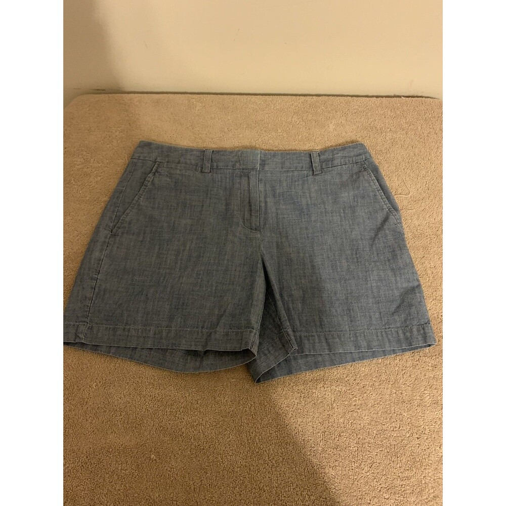 Womens Lands End size 8 Blue Shorts Not Too Low Rise